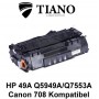 HP 49A Q5949A/Q7553A/CANON CRT-708 sort printerpatron  (kompatibel)