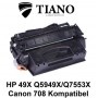HP 49X Q5949X/Q7553X/CANON CRT-708H sort printerpatron  (kompatibel)