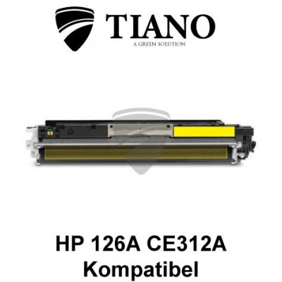 HP 126A CE312A / CF352A Canon 729Y gul printerpatron  (kompatibel)