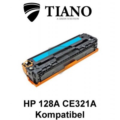 HP 128A CE321A cyan printerpatron  (kompatibel)