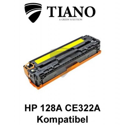 HP 128A CE322A gul printerpatron  (kompatibel)