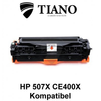 HP 507A CE400X sort printerpatron  (kompatibel)