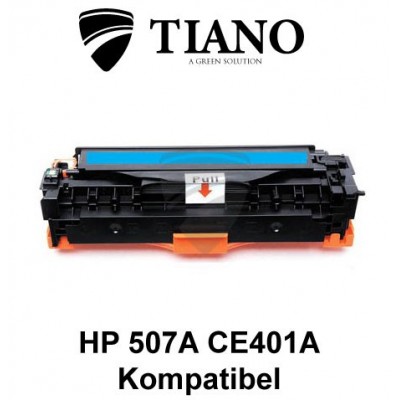 HP 507A CE401A cyan printerpatron  (kompatibel)