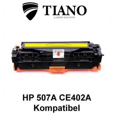 HP 507A CE402A gul printerpatron  (kompatibel)