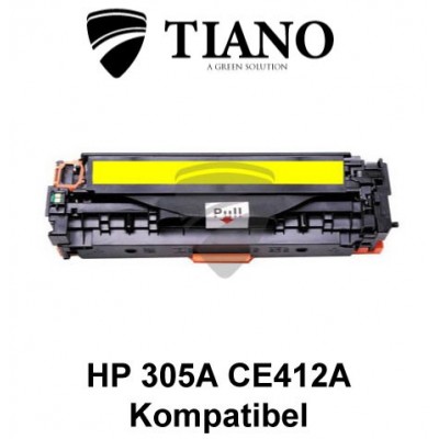 HP 305A CE412A gul printerpatron  (kompatibel)