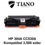 HP 304A CC530A /Canon 718 BK sort printerpatron  (kompatibel)