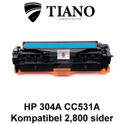 HP 304A CC531A /Canon 718 C cyan printerpatron  (kompatibel)