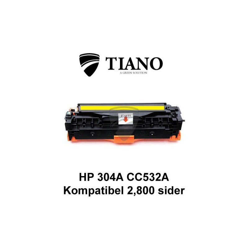 HP 304A CC532A /Canon CRG-718Y gul printerpatron (kompatibel) HP 304A CC532A /Canon CRG-718Y gul printerpatron (kompatibel)