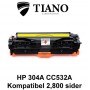 HP 304A CC532A /Canon 718 Y gul printerpatron  (kompatibel)