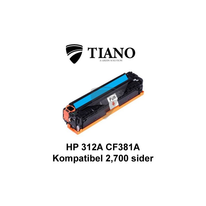 HP 312A CF381A cyan printerpatron (kompatibel) HP 312A CF381A cyan printerpatron (kompatibel)