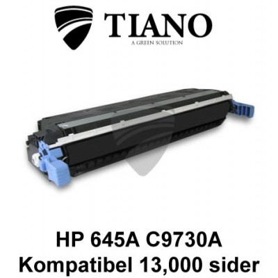 HP 645A C9730A sort printerpatron  (kompatibel)