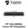 HP 124A Q6000A /Canon 707BK sort printerpatron  (kompatibel)