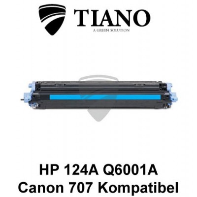 HP 124A Q6001A /Canon 707C cyan printerpatron  (kompatibel)