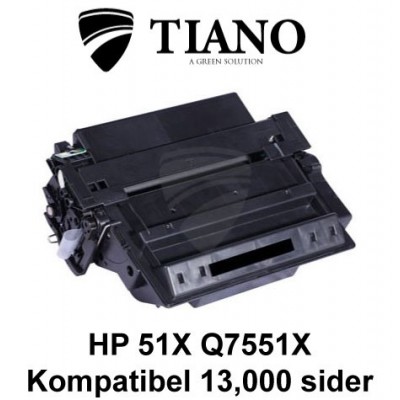 HP 51X Q7551X  sort printerpatron  (kompatibel)