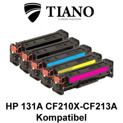 HP 131A CF210X - CF213A Mega pakke 2xBK+C+M+Y 5 stk (KOMPATIBEL)