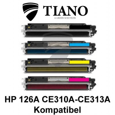 HP 126A CE310A - CE313A / CF350A-CF353A Multipakke BK+C+M+Y 4 stk (KOMPATIBEL)