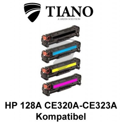 HP 128A CE320A - CE323A Multipakke BK+C+M+Y 4 stk (KOMPATIBEL)