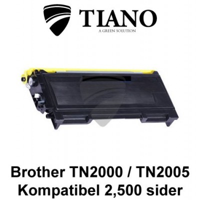 Brother TN2000 / TN2005 sort printerpatron  (kompatibel)