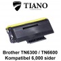 Brother TN6300 / TN6600 sort printerpatron (kompatibel)