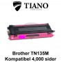 Brother TN135M magenta printerpatron (kompatibel)