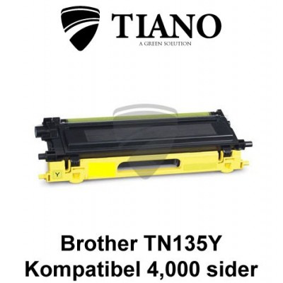 Brother TN135Y gul printerpatron (kompatibel)