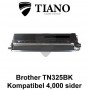 Brother TN325BK sort printerpatron (kompatibel)