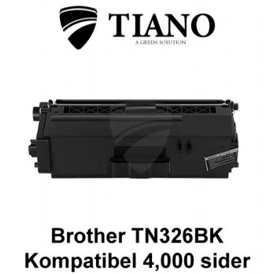 Brother TN326BK sort printerpatron (kompatibel)