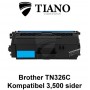 Brother TN326C cyan printerpatron (kompatibel)