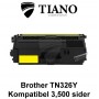 Brother TN326Y gul printerpatron (kompatibel)