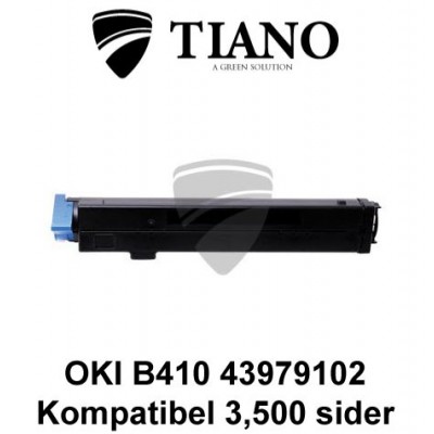 OKI B410 43979102 sort printerpatron (kompatibel)