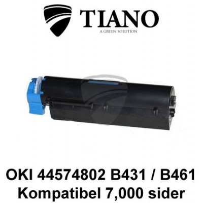 OKI 44574802 B431/B461 sort printerpatron (kompatibel)