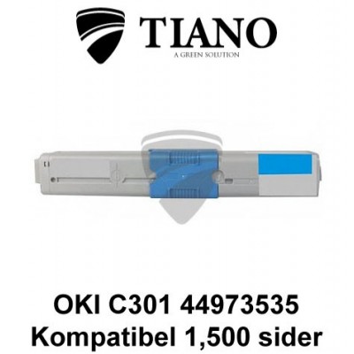 OKI C301 44973535 cyan printerpatron (kompatibel)