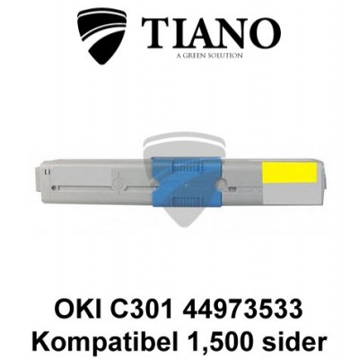 OKI C301 44973533 gul printerpatron (kompatibel)