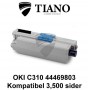 OKI C310 44469803 sort printerpatron (kompatibel)