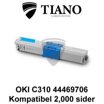 OKI C310 44469706 cyan printerpatron (kompatibel)