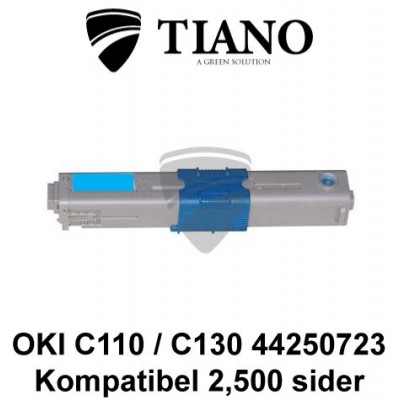 OKI C110 C130 44250723 cyan printerpatron (kompatibel)