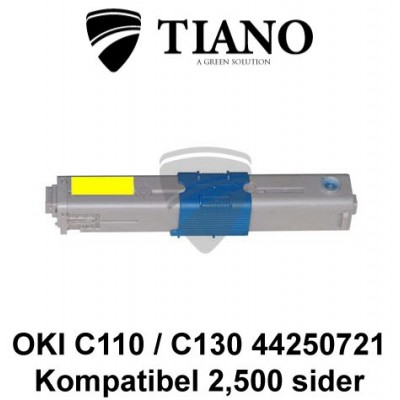 OKI C110 C130 44250721 gul printerpatron (kompatibel)
