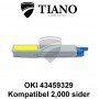 OKI 43459329 gul printerpatron (kompatibel)