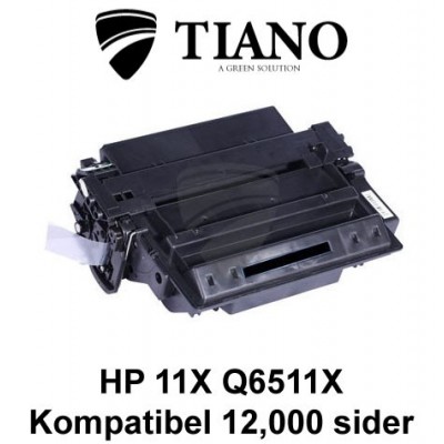 HP 11X Q6511X sort printerpatron (kompatibel)