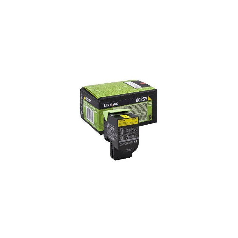 Lexmark ORIGINAL 802SY (80c2sy0) gul toner 2.000 sider Lexmark ORIGINAL 802SY (80c2sy0) gul toner 2.000 sider