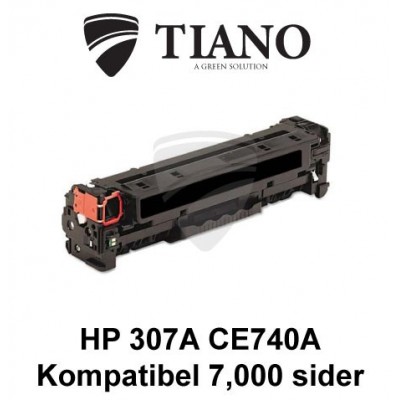 HP 307A CE740A sort printerpatron (kompatibel)