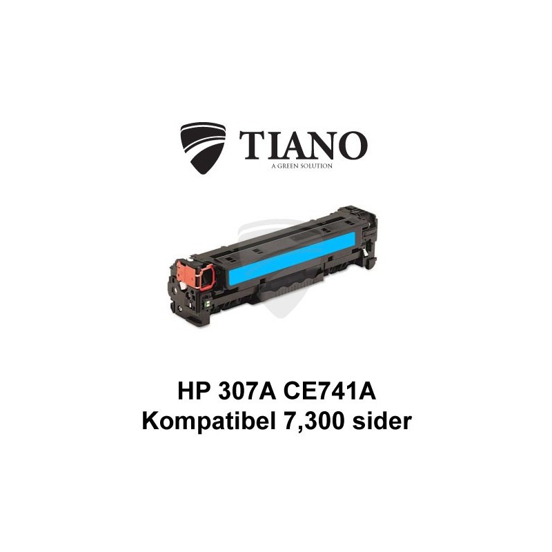 HP 307A CE741A cyan printerpatron (kompatibel) HP 307A CE741A cyan printerpatron (kompatibel)