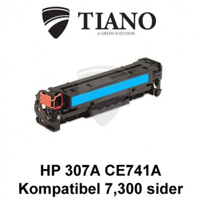 HP 307A CE741A cyan printerpatron (kompatibel)