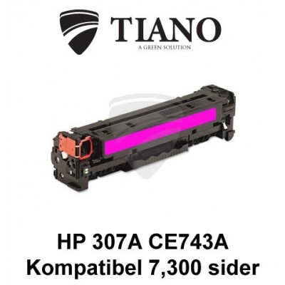 HP 307A CE743A magenta printerpatron (kompatibel)