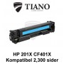 HP 201X CF401X cyan printerpatron (kompatibel) 