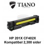 HP 201X CF402X gul printerpatron (kompatibel)
