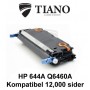 HP 644A Q6460A sort printerpatron  (kompatibel)