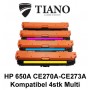 HP 650A CE270A - CE273A Multipakke BK+C+M+Y 4 stk (KOMPATIBEL)