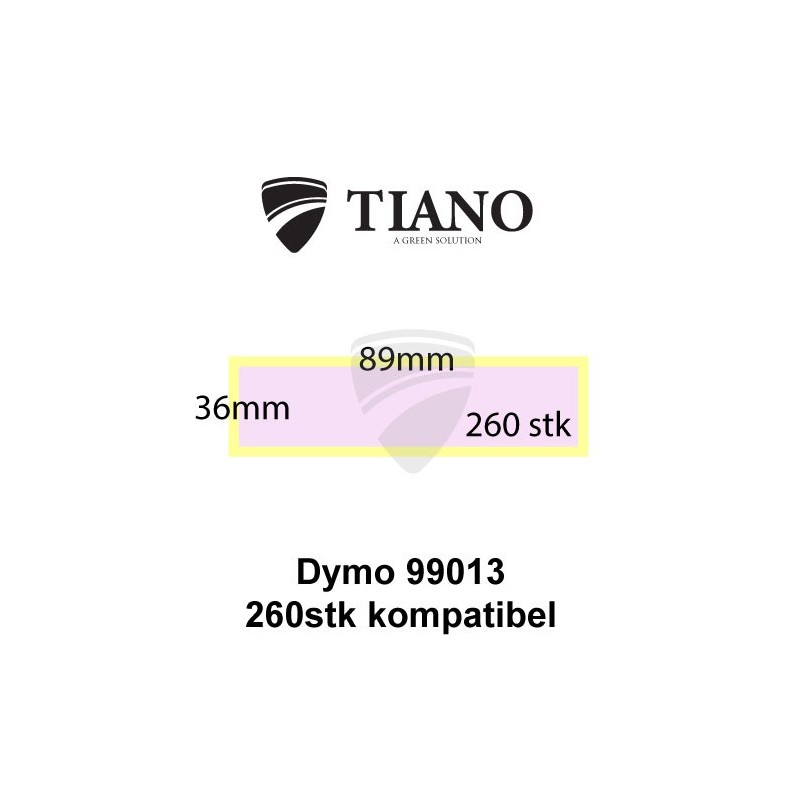 Dymo Adresseetiketter 99013 Transparent 89x36mm 260 stk kompatibel Etiketter Dymo Adresseetiketter 99013 Transparent 89x36mm 260 stk kompatibel Etiketter