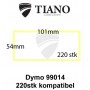 Dymo forsendelseslabel 99014 101x54mm 220 stk kompatibel Etiketter